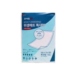 라이프업 성인용기저귀 위생깔개매트 특대형 1팩 10매 / 와이드형 1팩 10매