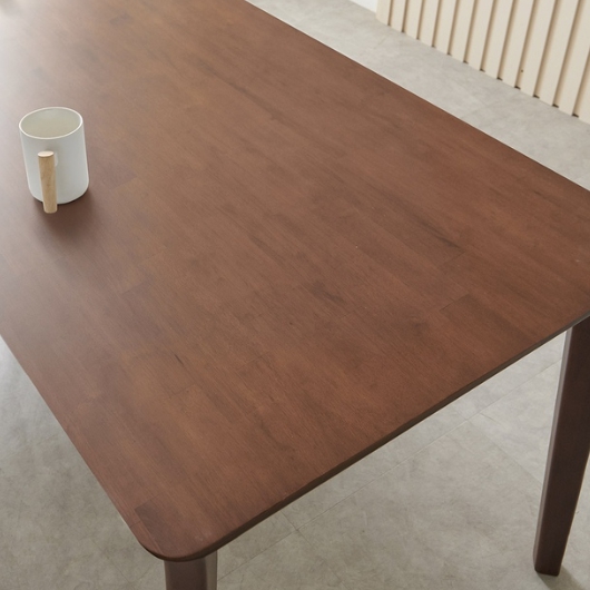 라로퍼니처 레스트 고무나무 원목 낮은 패밀리 식탁 1900 (의자별도)_이미지