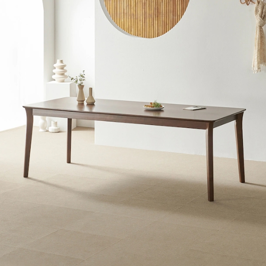 라로퍼니처 레스트 고무나무 원목 낮은 패밀리 식탁 1900 (의자별도)_이미지