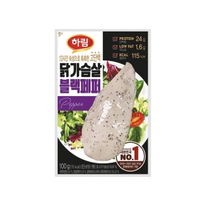 하림 닭가슴살 블랙페퍼 100g (9개)