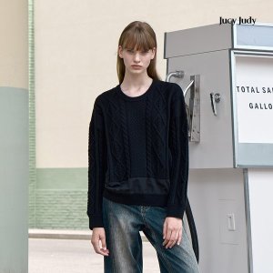 쥬시쥬디 J니트 우븐믹스오버핏풀오버 JYKT720E_이미지