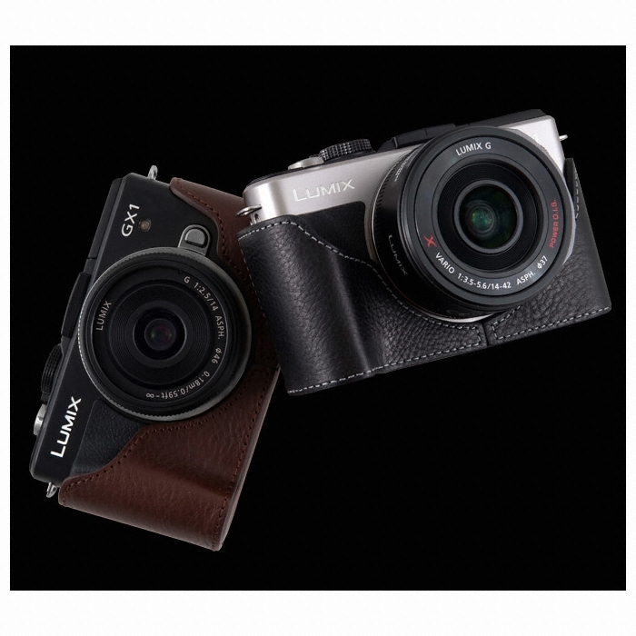 Leather Half Case for Panasonic GX1 속사케이스