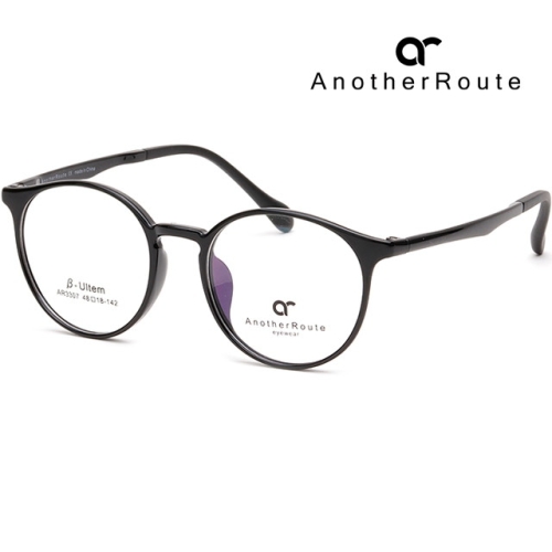 안경테 AR3307 C1 검정 뿔테 울템 초경량