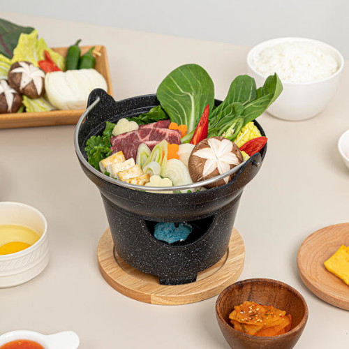 서울리빙 에코라믹 서빙 미니화로 미니 샤브냄비 세트_이미지