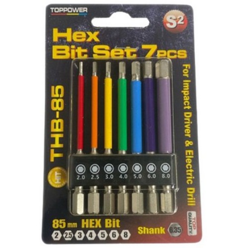 탑파워 육각비트 세트 THB-85 (7pcs)