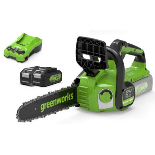 그린웍스 24V 탑핸들 체인톱 (4.0Ah, 배터리 2개)_이미지