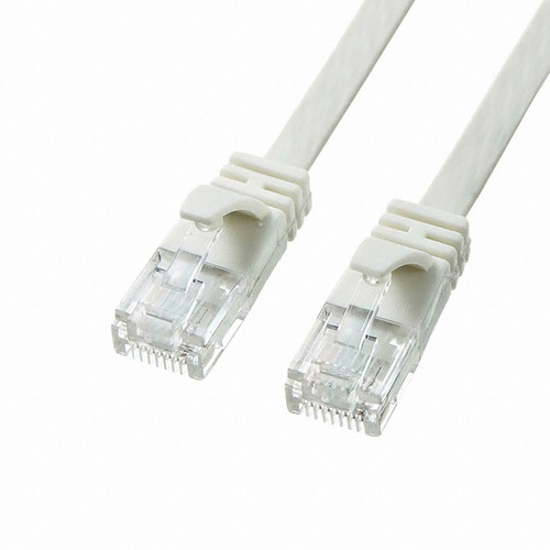 산와서플라이 SANWA CAT.6A 플랫 다이렉트 케이블 (0.5m)_이미지