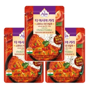 샘표식품 티아시아키친 스파이시 치킨 반달루 커리 170g (3개)_이미지
