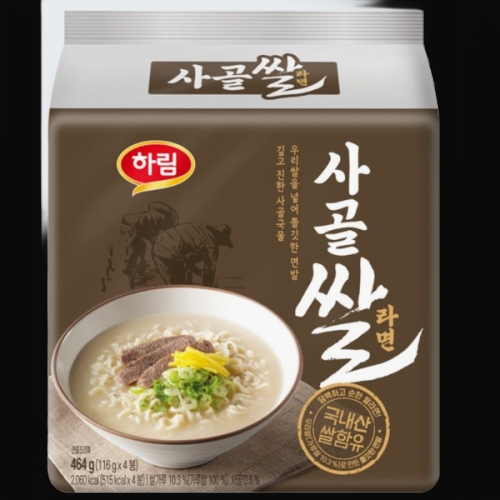 하림 사골 쌀라면 116g (12개)