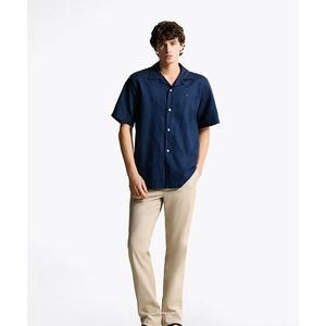 타미힐피거 TOMMY HILFIGER 오픈 칼라 린넨 셔츠 T12F6WSH320MT1DCC 230578_이미지