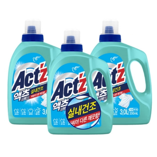 액츠 퍼펙트 실내건조 드럼용 3.2L (3개)_이미지