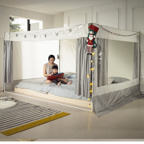 알뜨리 소프트 사각 난방 텐트 세트 베이직 패밀리 침대 방한