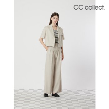 대현 씨씨콜렉트 린넨 블렌드 투턱 와이드팬츠 LE_C252MSA233