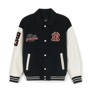 MLB 자켓 GQC 3AJPV1446-50BKS 울 팝 카라 바시티자켓_이미지