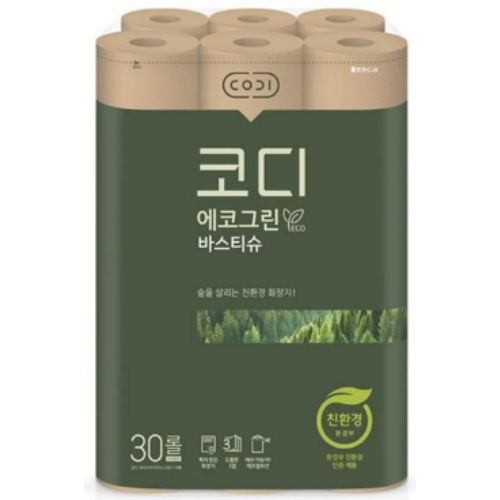 코디 ㅤ에코그린 바스티슈 30m (30롤) *6팩_이미지