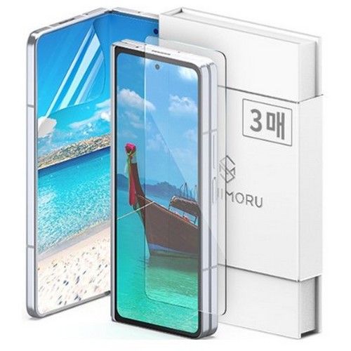 신지모루 갤럭시Z 폴드5 하이브리드 쉴드 자가복원 TPU EPU 코팅 액정보호필름 (액정 3매)_이미지