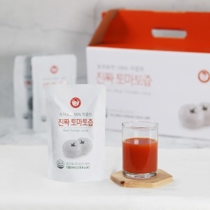  김재식헬스푸드 진짜 토마토즙 100ml 30팩 2박스 NFC 저온착즙 100 순수 국내산 토마토