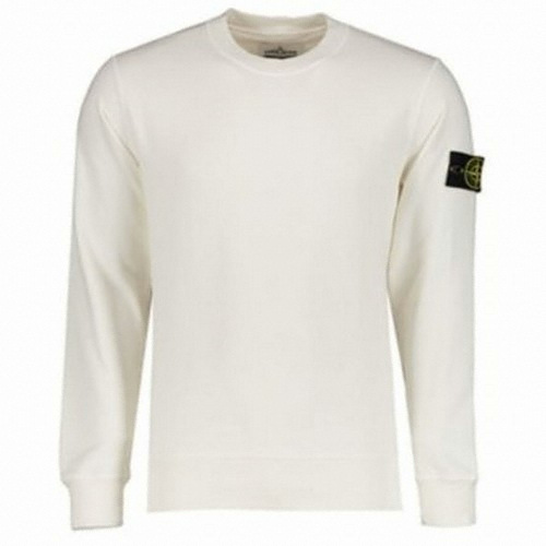 스톤아일랜드 와펜 패치 맨투맨 721563051 (V0093, 아이보리)_이미지