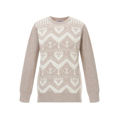 팜스프링스 여성 소매배색 패턴디자인 니트_SKRL204455