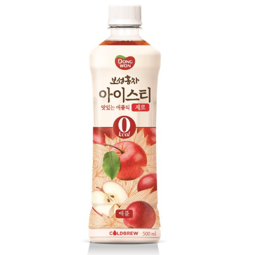 동원F&B 보성홍차 아이스티 제로 애플 500ml (24개)_이미지