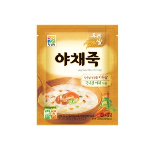 대상 청정원 우리쌀 야채죽 60g (10개)_이미지