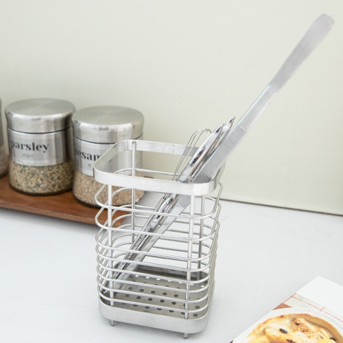 앳홈 스텐비 스텐 304 물빠짐 수저통 수저꽂이 대_이미지