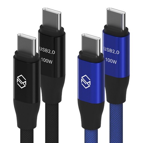 신지모루 PD PPS C to C타입 100W 더치 패브릭 케이블 (2m, 2개)_이미지