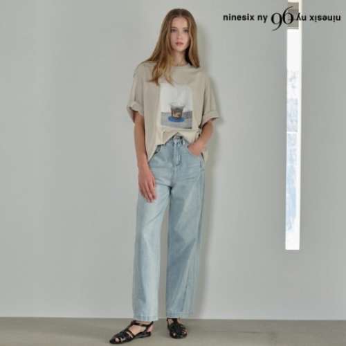 96NY 라인 데님 팬츠 NP2TA004L0