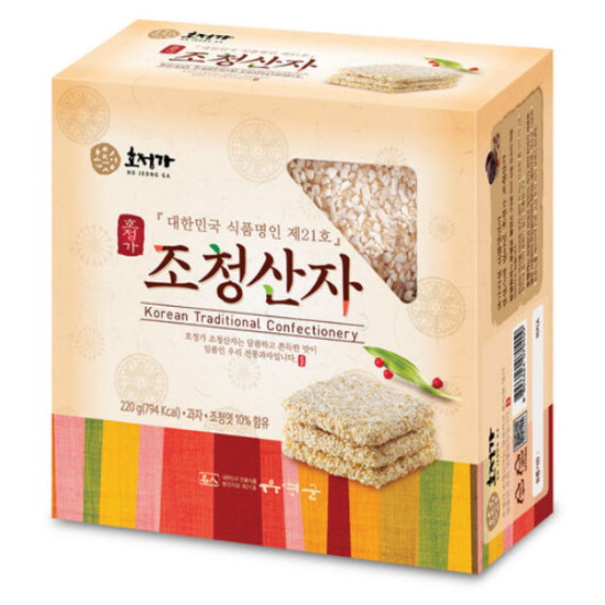 호정식품 호정가 찹쌀 조청산자 220g (1개)