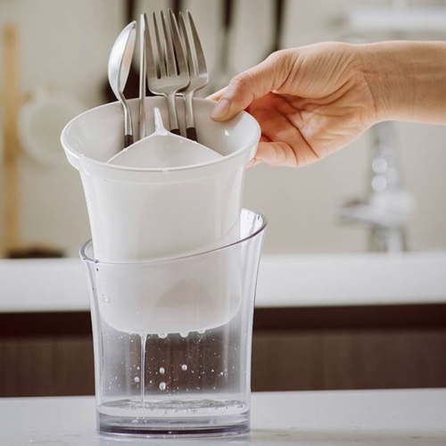 나인웨어 볼륨 수저통 크림화이트 1개_이미지