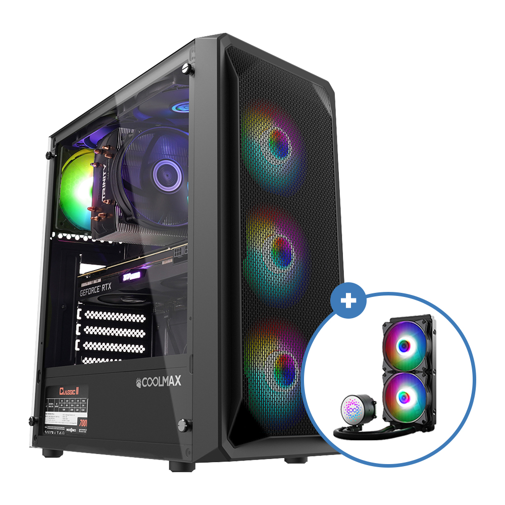 마이크로닉스 COOLMAX <b>가성비</b> NO.3 RGB + AID W240 aRGB