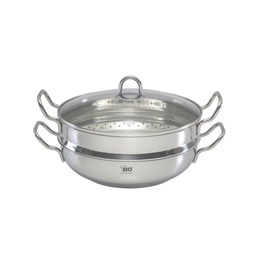 ELO 2단 스텐 웍 찜기 세트 (28cm)_이미지