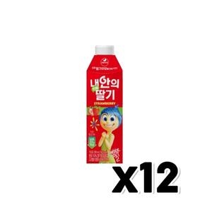 서울우유 내 안의 진짜 딸기 280ml (12개)