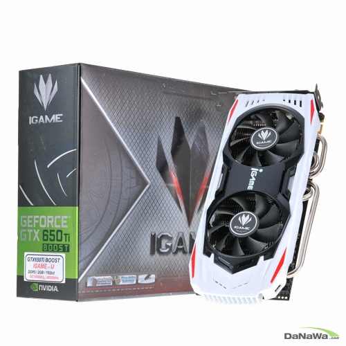 COLORFUL 지포스 GTX650 TI BOOST iGAME-U D5 2GB WHITE SHARK_이미지