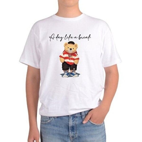 셀러허브 JHQS704H_4B반팔티 데이곰 캐쥬얼곰 브루클린곰 힙합곰_이미지