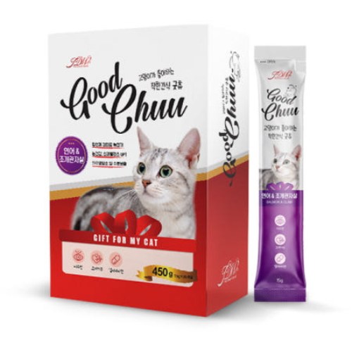 굿츄 연어&조개관자살 450g (15g x 30p) (1개)_이미지
