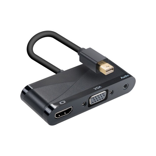 라이트컴 COMS TB687 Mini DP to HDMI+VGA+3.5mm 컨버터_이미지