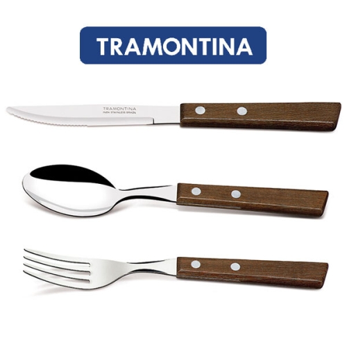 트레딕셔널 우드핸들 커트러리 테이블세트 3P