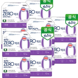 순수한면 제로 오버나이트 12개 (12팩(144개))_이미지