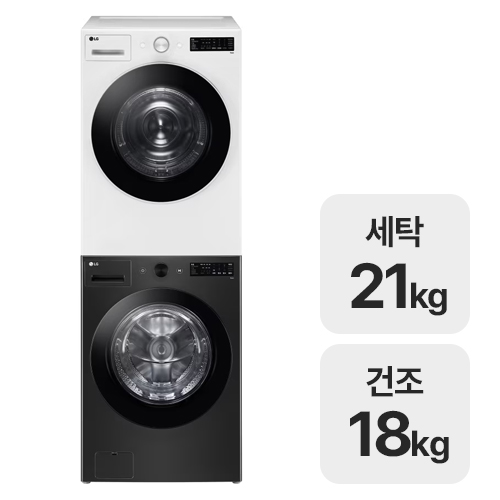 LG전자 트롬 오브제컬렉션 FG21KN + RG18WNW (일반설치)_이미지