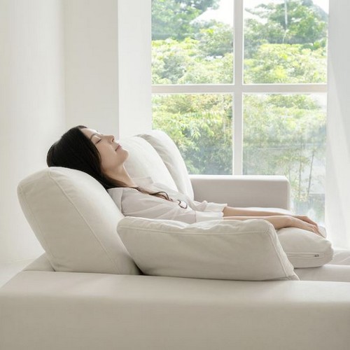 데일리리빙 스테이 구스 아쿠아매직텍스 패브릭 소파 4인용 (스툴별도)_이미지