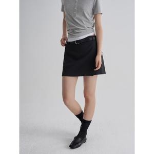 삼성물산 에잇세컨즈 325727LY45 벨티드 미니 스커트 팬츠 블랙