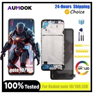 Redmi Note 10S LCD 스크린 디지타이저 Redmi Note 10 4G AMOLED 디스플레이 M2101K7AG..