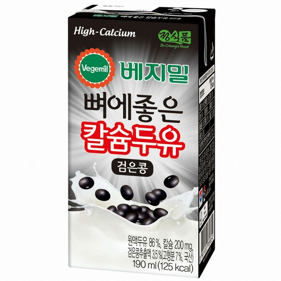 정식품 베지밀 뼈에 좋은 칼슘두유 검은콩 190ml이미지입니다. 누르면 해당 게시물로 새창이동합니다.