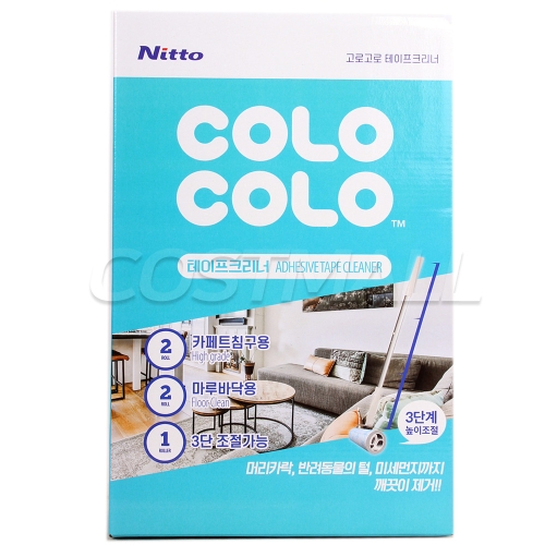 니톰스코리아 고로고로 테이프크리너세트 본체+리필 4롤 230매 카페트 침구 마루바닥 코스트코