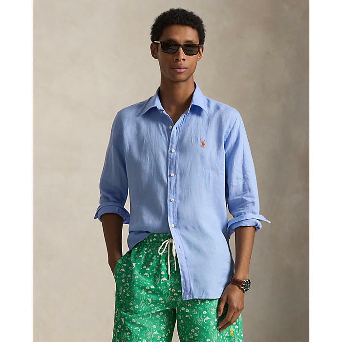폴로랄프로렌 남성 클래식핏 리넨 셔츠 MNPOWOV16825017400