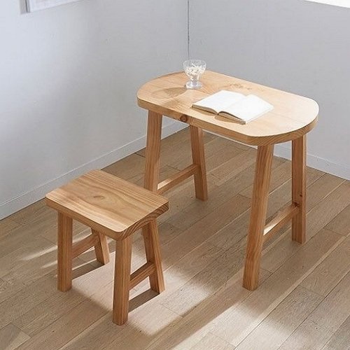 바이탈버브 린스 타원 소나무 원목 식탁 800