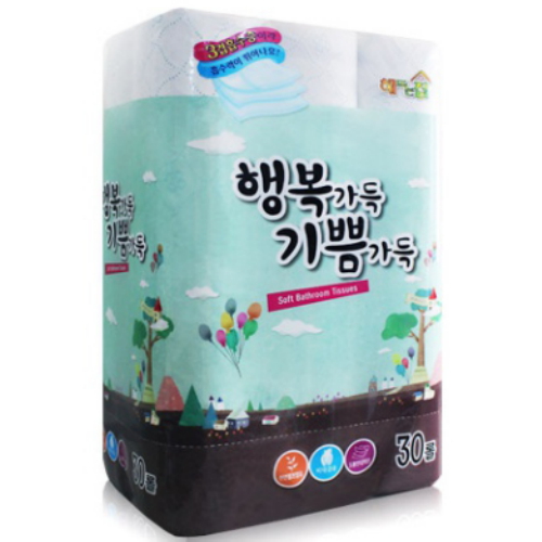  원진페이퍼 해뜨는집 행복가득 기쁨가득 3겹 (30롤) [1팩]