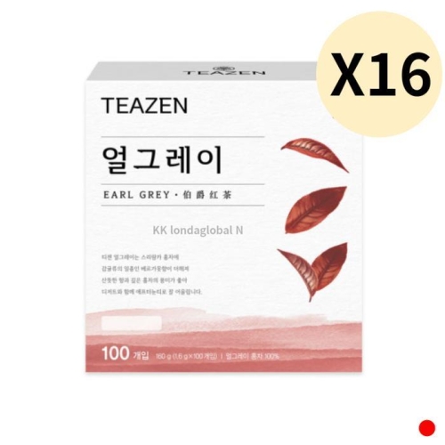 티젠 얼그레이 홍차 100티백 (16개)_이미지