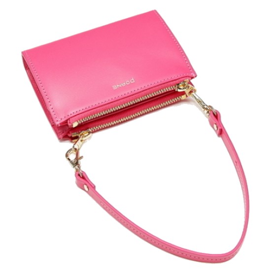 포안 Ane TWIN ZIP MINI BAG MULTI WALLET (PINK)